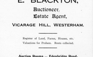 1921 Ernest Blackton Insurance Agent