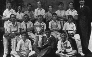1937 Hosey Cricket Team - photograph by Frederick Benson