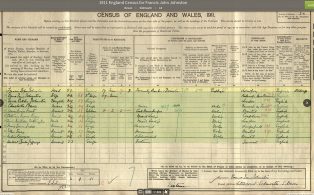 Johnstone leaves Dunsdale 1911 census