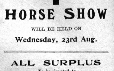 Wartime Westerham Hill Horse Show 1916