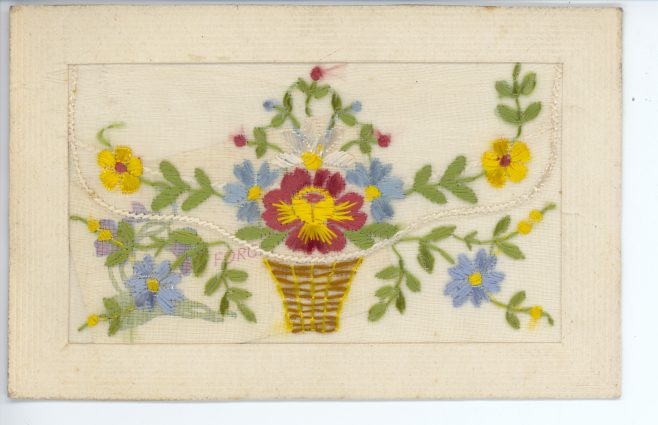 Souvenir Silk Woven Card France