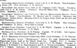 Hookers Almanack Directory 1903  2