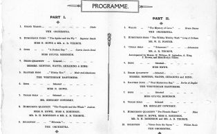 Mens Club Concert Programme
