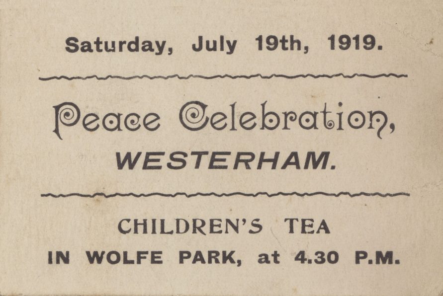 Peace Celebrations picnic ticket