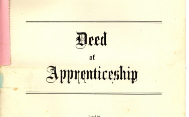 David Weller Deed of Apprenticeship